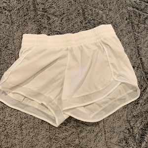 White Athleta athletic shorts